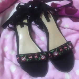 Forever 21 lace up sandals